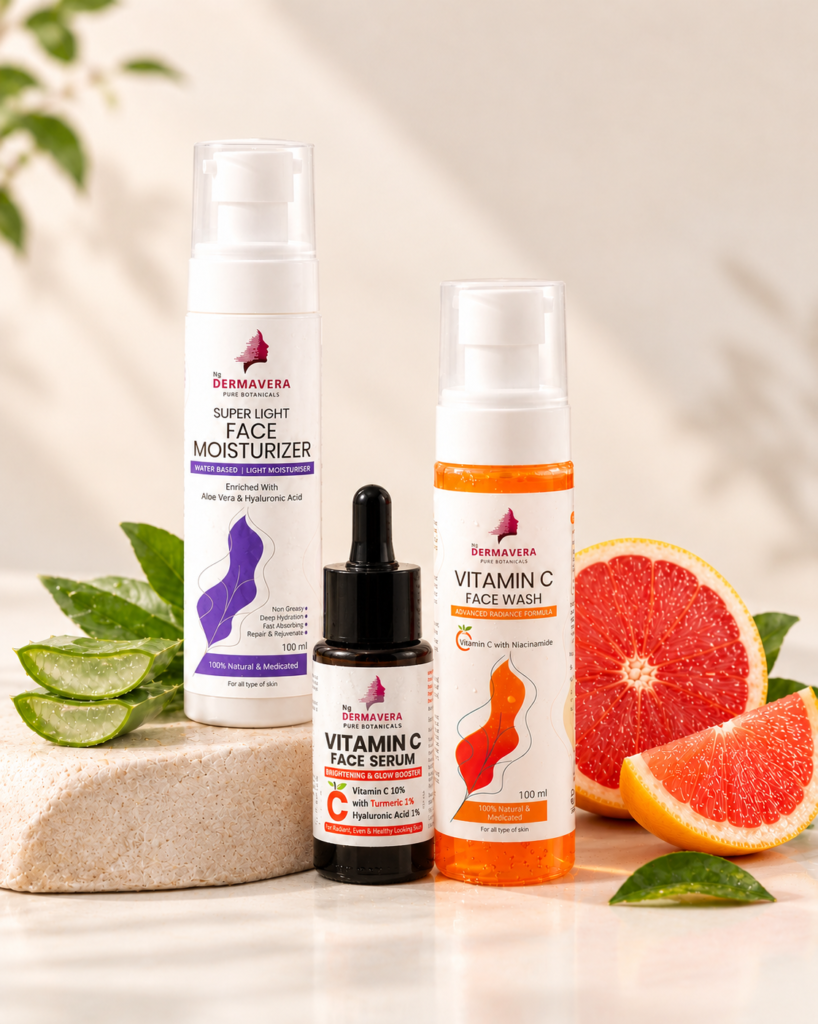 Vitamin-C Facewash + Face Moisturizer + Vitamin-C Face Serum